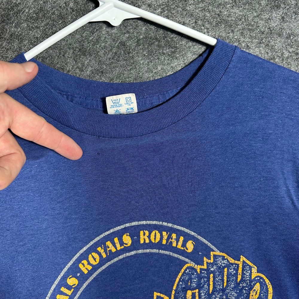 Vintage Single Stitch Kansas City Royals‎ Champion T Shirt Mens Medium - Picture 11 of 14